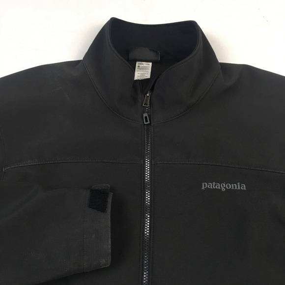 Patagonia Mens Black Softshell Jacket L A4002 - Picture 2 of 7